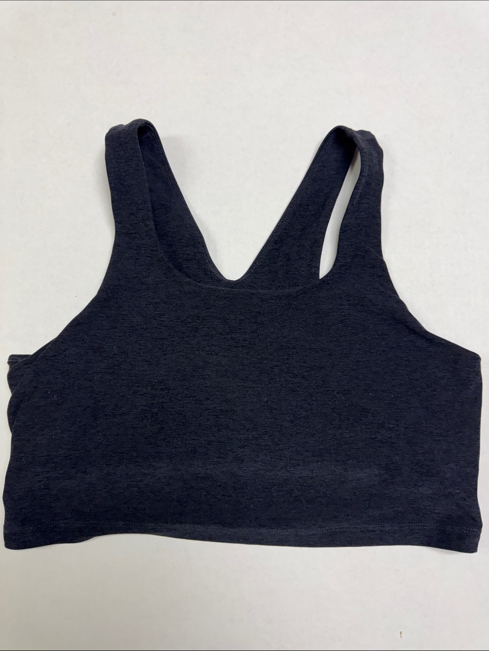 Zella Black Racerback Crop Bralette - Women Intimates Size Large.